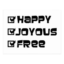 Happy Joyous Free Postcard