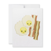 happy kawaii  breakfast personalized announcements