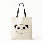 Happy Kawaii Panda Bear Tote Bag