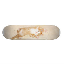 Happy kitty skateboard