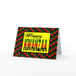 Happy Kwanzaa With Red, Black, and Green Border