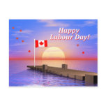 Happy Labour Day Canada Dock postcards