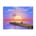 Happy Labour Day Dock postcards