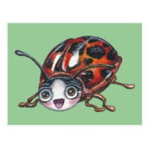 Happy Ladybug postcards