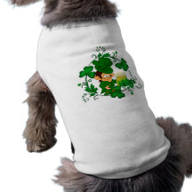 Happy Leprechaun Dog Shirt