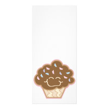 happy little chocolate cupcake custom rack cards