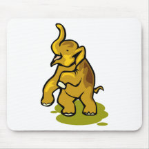 Happy Little Elephant Mousepad