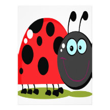 happy little lady bug personalized announcements