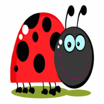 happy little lady bug acrylic cut outs