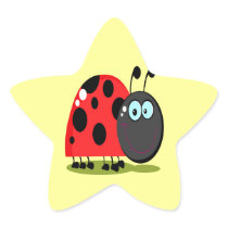 happy little lady bug stickers