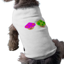 Happy Little Mushrooms dog shirt