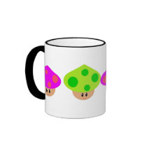 Happy Little Mushrooms mug