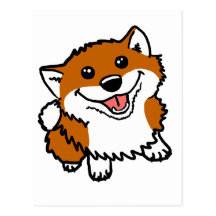 Happy Little Shiba Post Card