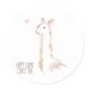 Happy Llama Loves You stickers