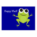 "Happy Mail" Cute frog card business cards
