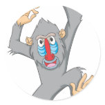 Happy Mandrill Monkey stickers