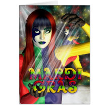 Happy Mardi Gras, Celebration Card