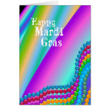 Happy Mardi Gras Greeting Card