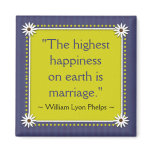 Happy Marriage Quotes Magnet