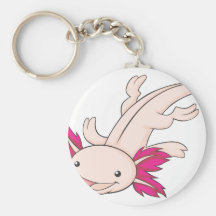 Happy Mexican Axolotl Keychain