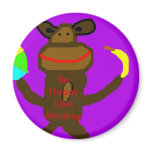 happy Monkey Magnet