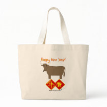 Happy Moo Year Tote Bag
