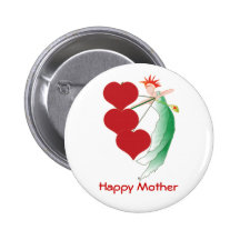 Happy Mother Button