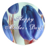 Happy Mother's Day Blue Tulips
