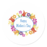 Happy Mother's Day Floral Border Gifts and Tees