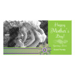 Happy Mother's Day Green & Purple Photo Card photo cards