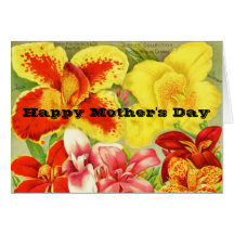 Happy mothers day greeting card