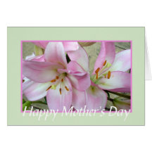 happy mothers day in lilys greeting card