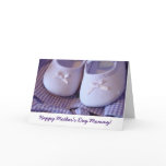 Happy Mother's Day Mummy! cards Baby Shoes Love