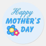 Happy Mothers Day Round Stickers
