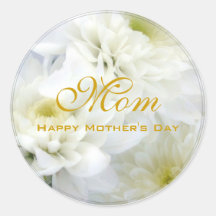 Happy Mother's Day Round Stickers