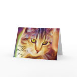 Happy Mother's Day Tabby Cat Art greeting card