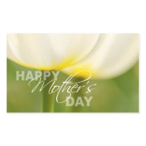 Happy Mother's Day Tulips Rectangular Sticker