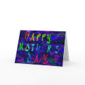 Happy Mother's Day with Holographic Background cards