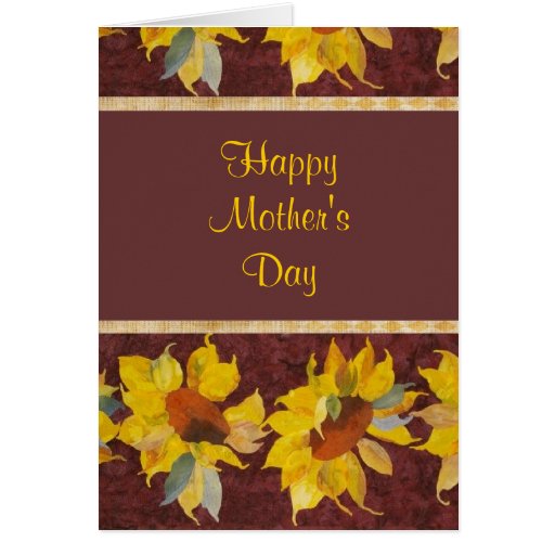 Happy Mother's Day with sunflowers Cards