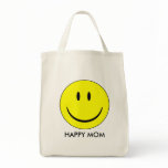 Happy Mum - Organic Grocery Tote Canvas Bag