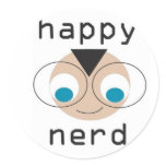 happy nerd stickers