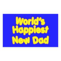 Happy New Fathers & Dads : Worlds Happiest New Dad Sticker