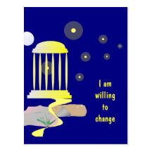 Happy New Journey Affirmation Postcard