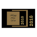 Happy New Year 2010 business cards