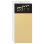 happy new year 2011 bronze rack cards