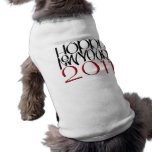 Happy New Year 2011 red black Dog T-shirt pet clothing