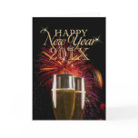 Happy New Year 2012 Fireworks Champagne card
