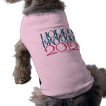 Happy New Year 2012 teal cranberry Dog T-shirt