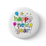 Happy New Year Pinback Button