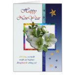 Happy New Year Card - Hellebores
